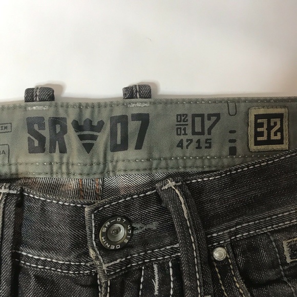 Rock Revival SR-07 Straight Bootcut Jeans Grey - Picture 9 of 11